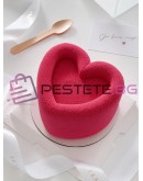 Силиконова форма сърце за торни и свещи